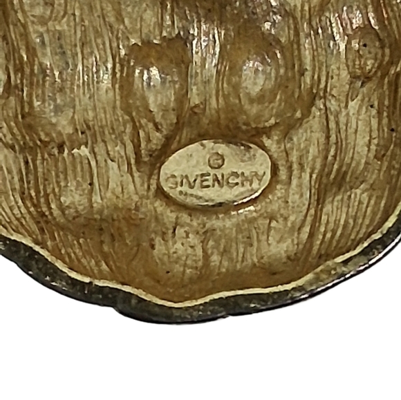 Authentic Givenchy 1980s Gold Weave Dome Statement Earrings - Picture 6 of 6